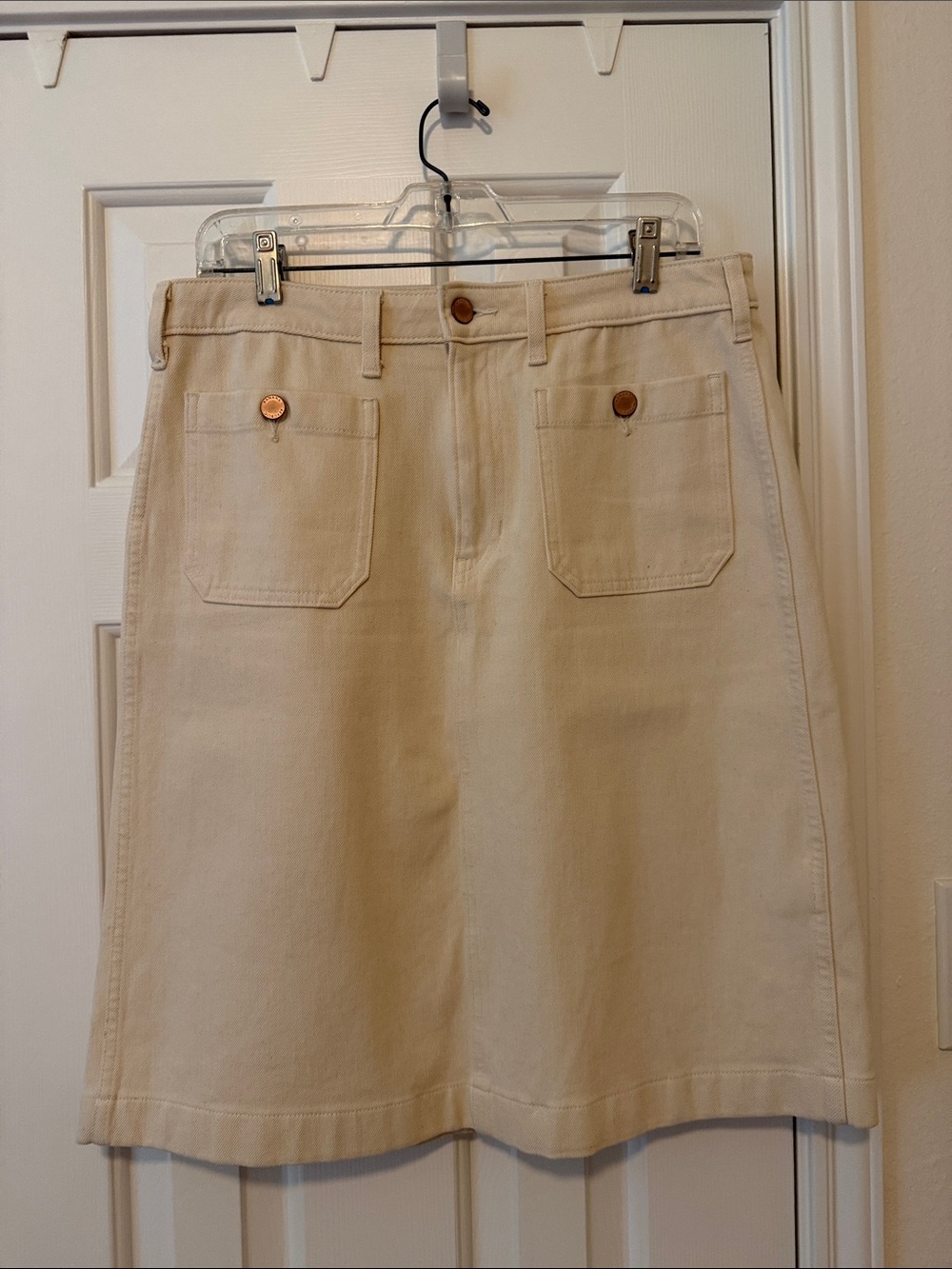 Banana Republic Cream Utility Skirt
